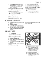 Предварительный просмотр 11 страницы Electrolux EWF 1272BW User Manual