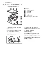 Предварительный просмотр 6 страницы Electrolux EWF 1284EMW User Manual