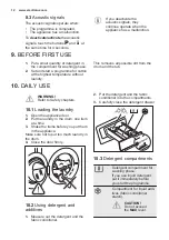 Preview for 12 page of Electrolux EWF 1403RC User Manual