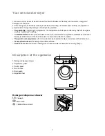 Предварительный просмотр 7 страницы Electrolux EWF 605 Instruction Book