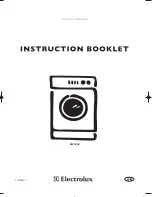 Preview for 1 page of Electrolux EWF 860 Instruction Booklet