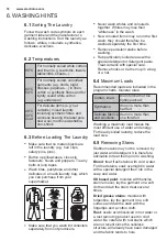 Предварительный просмотр 18 страницы Electrolux EWF10746 User Manual