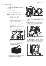 Предварительный просмотр 13 страницы Electrolux EWF10843 User Manual