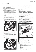 Предварительный просмотр 19 страницы Electrolux EWF1141SEWA User Manual