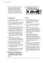 Предварительный просмотр 6 страницы Electrolux EWF1142Q7WB User Manual