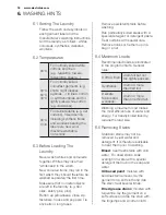 Preview for 18 page of Electrolux EWF12022 User Manual