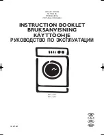 Electrolux EWF1222 Instruction Booklet предпросмотр