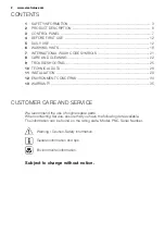 Preview for 2 page of Electrolux EWF12763E User Manual