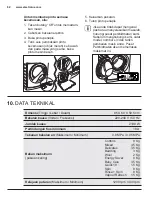 Предварительный просмотр 62 страницы Electrolux EWF12853 User Manual