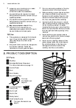 Предварительный просмотр 6 страницы Electrolux EWF14013 User Manual