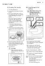 Предварительный просмотр 15 страницы Electrolux EWF7555EQWA User Manual