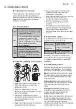 Предварительный просмотр 19 страницы Electrolux EWF8025EQWA User Manual