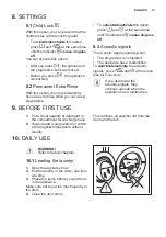 Preview for 13 page of Electrolux EWF9000W1 User Manual
