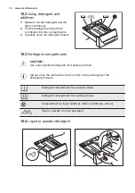 Предварительный просмотр 14 страницы Electrolux EWF9000W1 User Manual