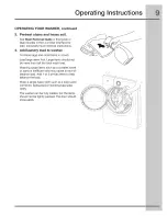 Предварительный просмотр 9 страницы Electrolux EWFLS65ITS - 27" Front-Load Washer Use & Care Manual