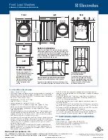 Предварительный просмотр 2 страницы Electrolux EWFLW65H - 27'' Front-Load Washer Specifications