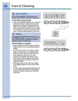 Preview for 36 page of Electrolux EWFLW65HTS - 27" Front-Load Washer Use & Care Manual