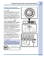 Preview for 15 page of Electrolux EWFLW65IMB - 27" Front-Load Washer (Spanish) Guía De Uso Y Cuidado