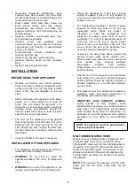 Preview for 5 page of Electrolux EWK0462X Instruction Manual