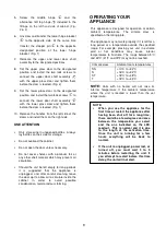 Preview for 9 page of Electrolux EWK0462X Instruction Manual