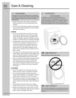 Preview for 32 page of Electrolux EWMED65IRR Use And Care Manual