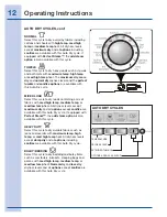 Preview for 12 page of Electrolux EWMED6CIRR0 Use & Care Manual