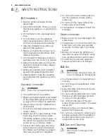 Preview for 4 page of Electrolux EWS 0864 EDW User Manual