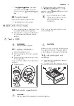 Предварительный просмотр 13 страницы Electrolux EWS1066EDS User Manual