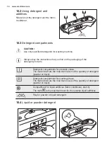 Предварительный просмотр 14 страницы Electrolux EWT 2066EEW User Manual