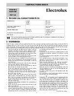 Electrolux EWT641 Instruction Book preview