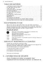 Preview for 72 page of Electrolux EWUS020B5B User Manual