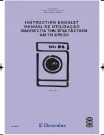 Preview for 1 page of Electrolux EWW 1000 Instruction Booklet