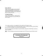 Preview for 2 page of Electrolux EWW 1000 Instruction Booklet