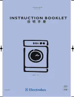 Electrolux EWW 1291 Instruction Booklet preview