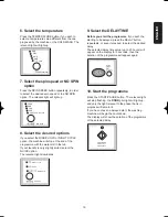 Предварительный просмотр 19 страницы Electrolux EWW 1291 Instruction Booklet