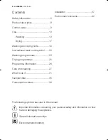 Preview for 4 page of Electrolux EWW 15580 W User Manual