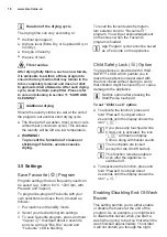 Предварительный просмотр 18 страницы Electrolux EWW1042AEWA User Manual