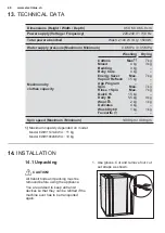 Предварительный просмотр 40 страницы Electrolux EWW1042AEWA User Manual