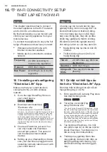 Предварительный просмотр 46 страницы Electrolux EWW1042AEWA User Manual