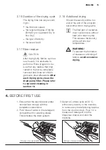 Предварительный просмотр 15 страницы Electrolux EWW12742 User Manual