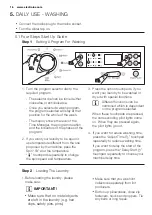 Предварительный просмотр 16 страницы Electrolux EWW12742 User Manual