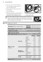 Предварительный просмотр 34 страницы Electrolux EWW12742 User Manual