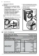 Предварительный просмотр 74 страницы Electrolux EWW12746 User Manual