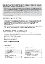 Preview for 2 page of Electrolux EWW9043ADWA User Manual