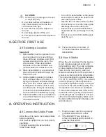 Preview for 5 page of Electrolux EXD16DN3W User Manual