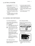 Предварительный просмотр 21 страницы Electrolux EXI09HJEW User Manual