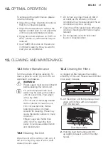 Preview for 21 page of Electrolux EXM12HJESI User Manual