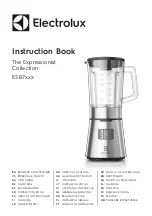 Electrolux Expressionist ESB7 Series Instruction Book preview