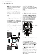 Preview for 14 page of Electrolux EYL10566WE User Manual