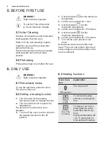 Preview for 8 page of Electrolux EZF5E40X User Manual